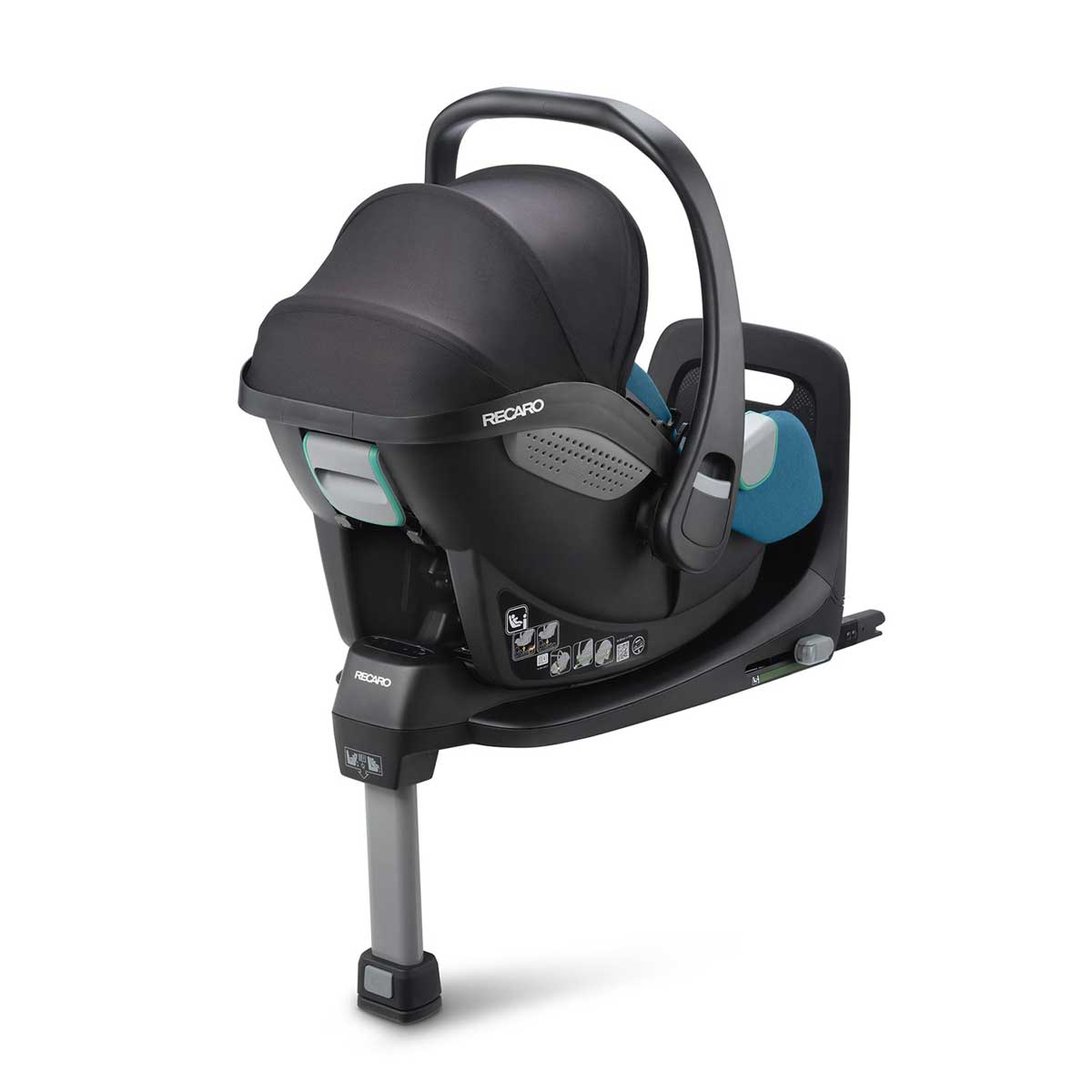 Otroški avtosedež RECARO Avan i-Size [40 – 83 cm] Steel Blue + Isofix baza 4